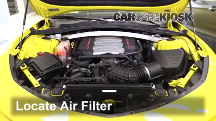 2017 Chevrolet Camaro SS 6.2L V8 Convertible Filtro de aire (motor) Control